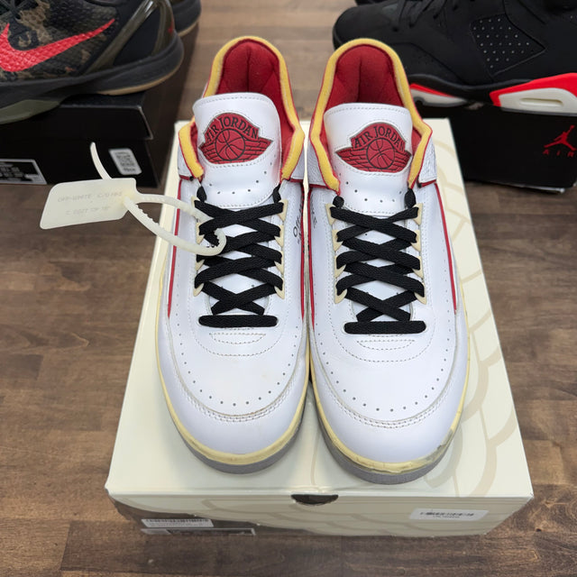 Off-White White Red Jordan 2 Retro Low SP (USED)