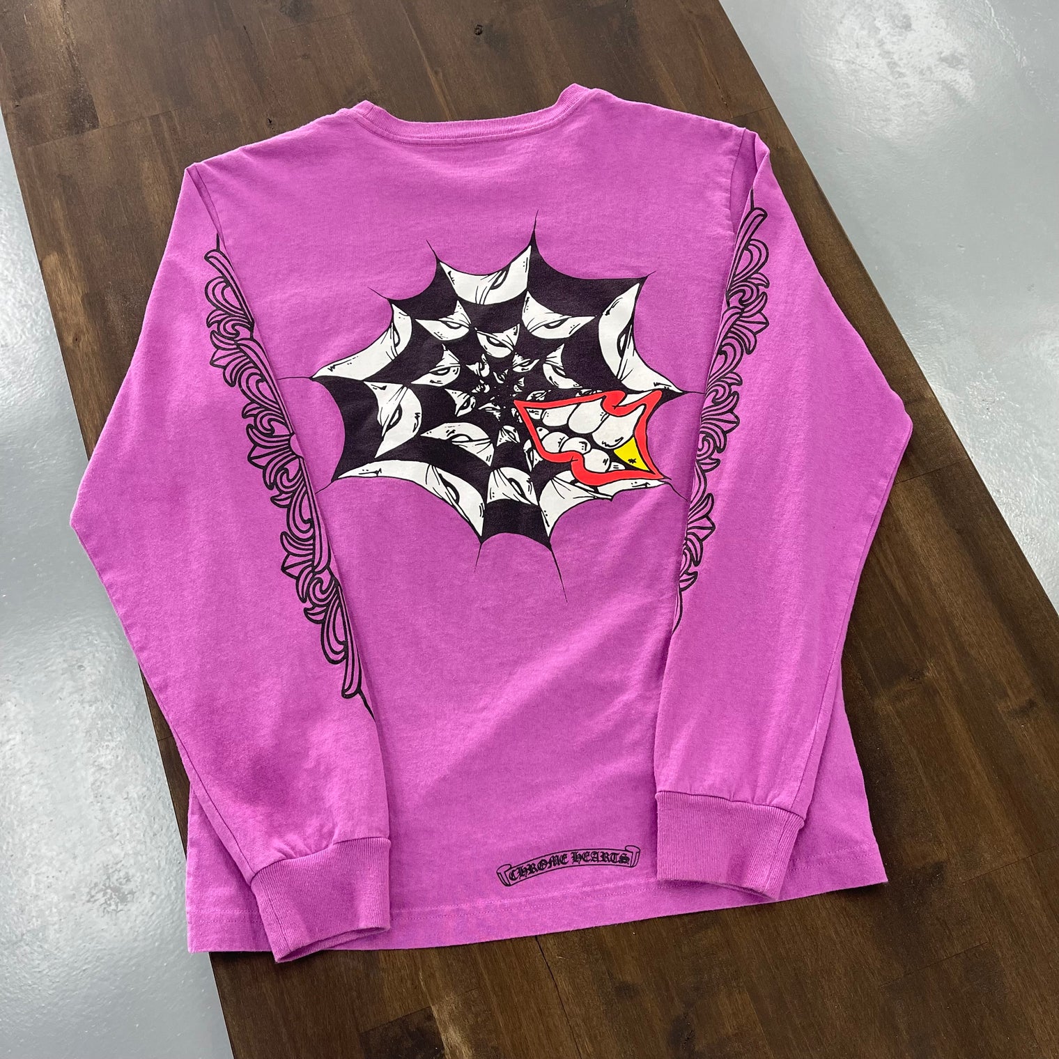 Chrome Hearts Matty Boy Purple Spider Longsleeve (USED)