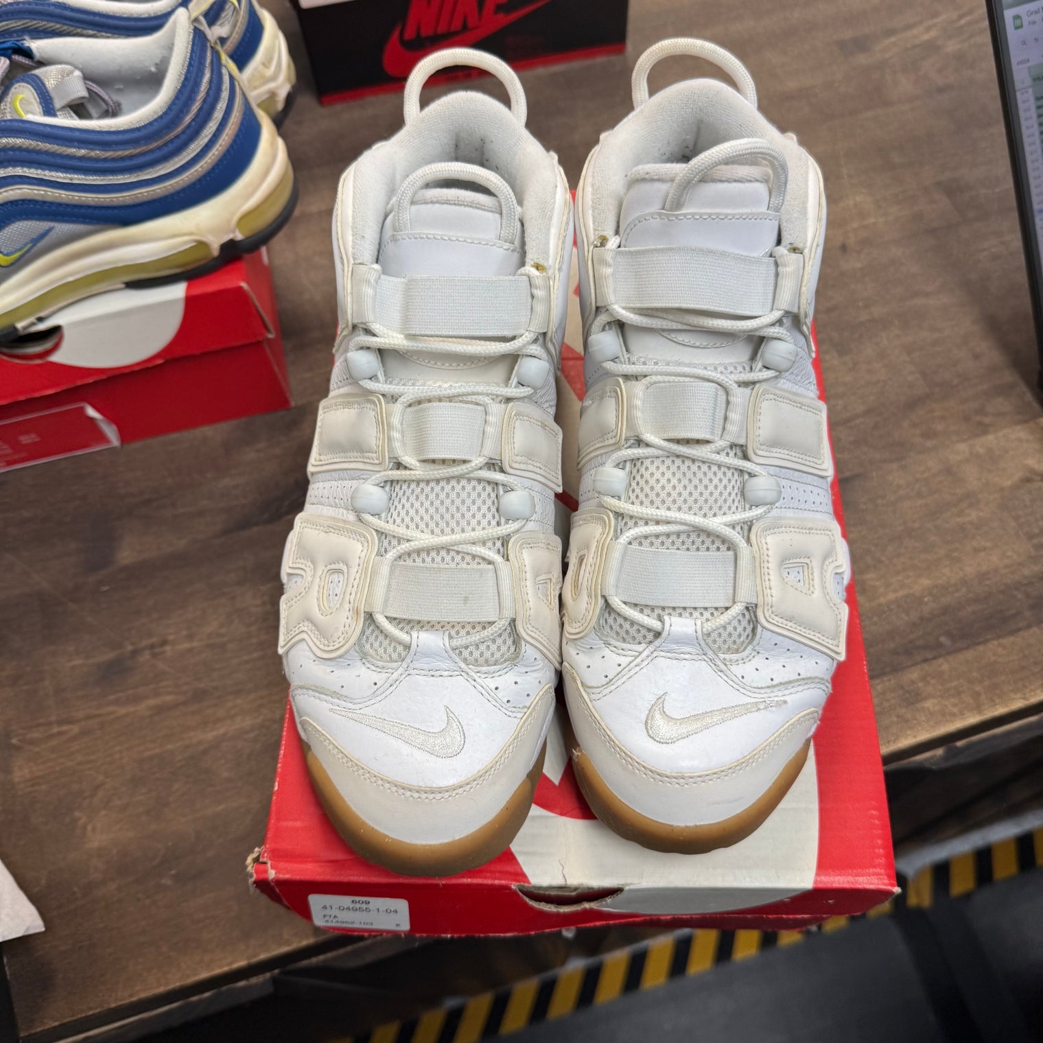 White Gum Nike Air More Uptempo (2016) (USED)