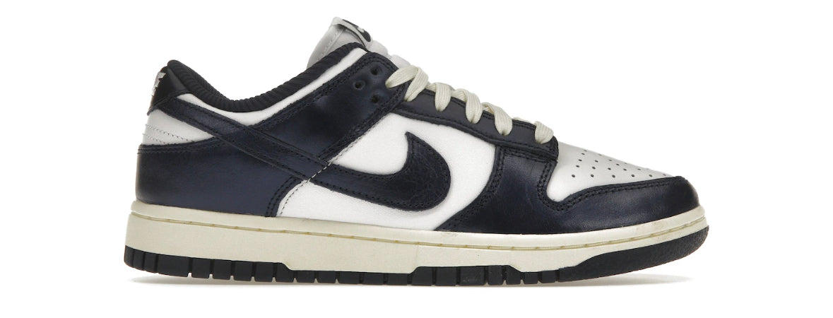 (W) Vintage Navy Dunk Low PRM