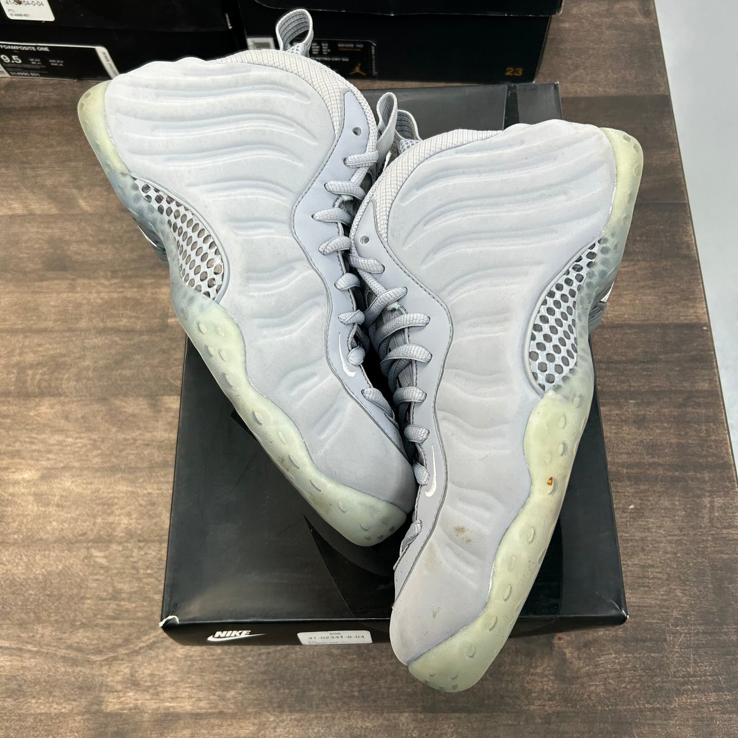 Nike Air Foamposite One Wolf Grey Suede (Used)