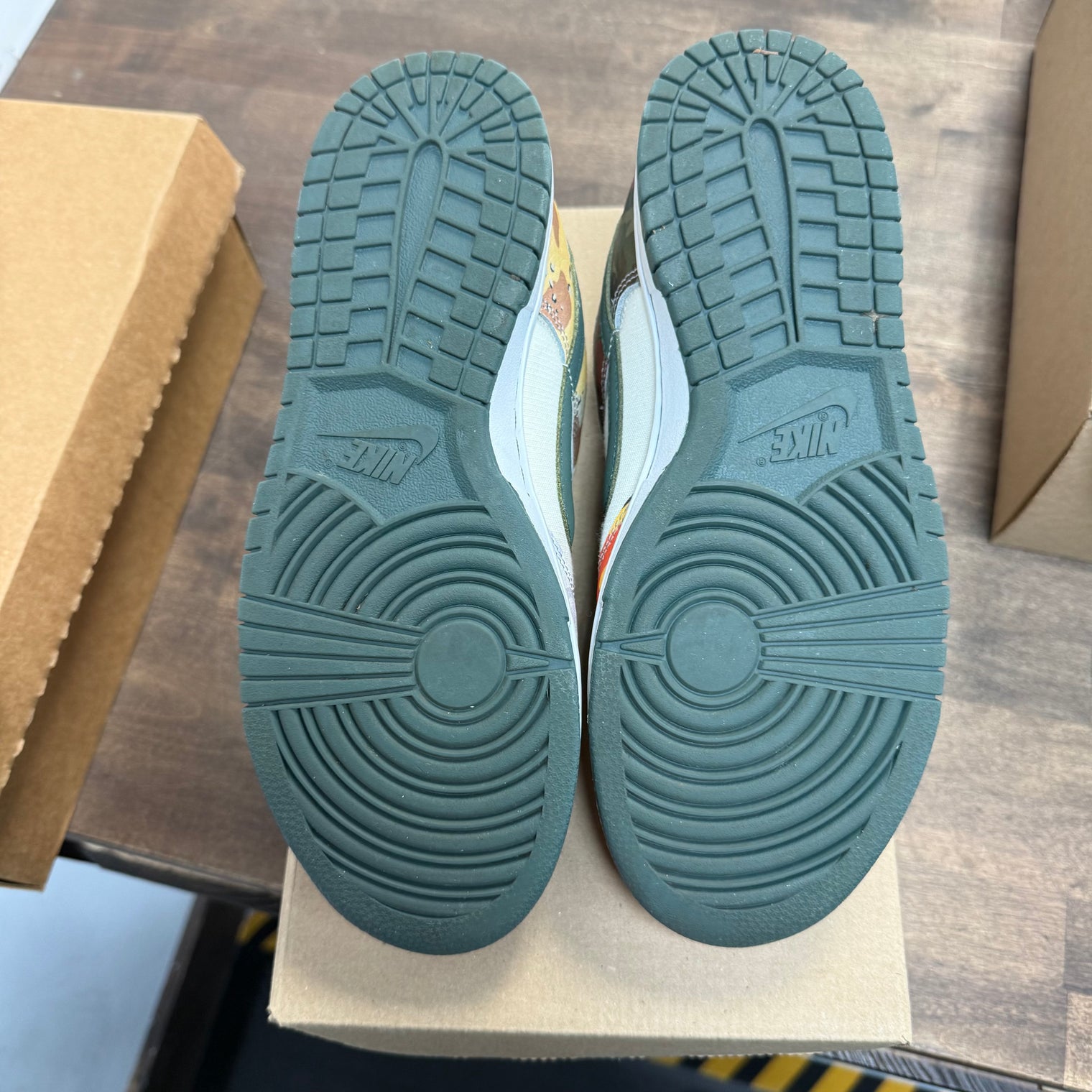 Sail Multi-Camo Dunk Low SE (USED, No Box)