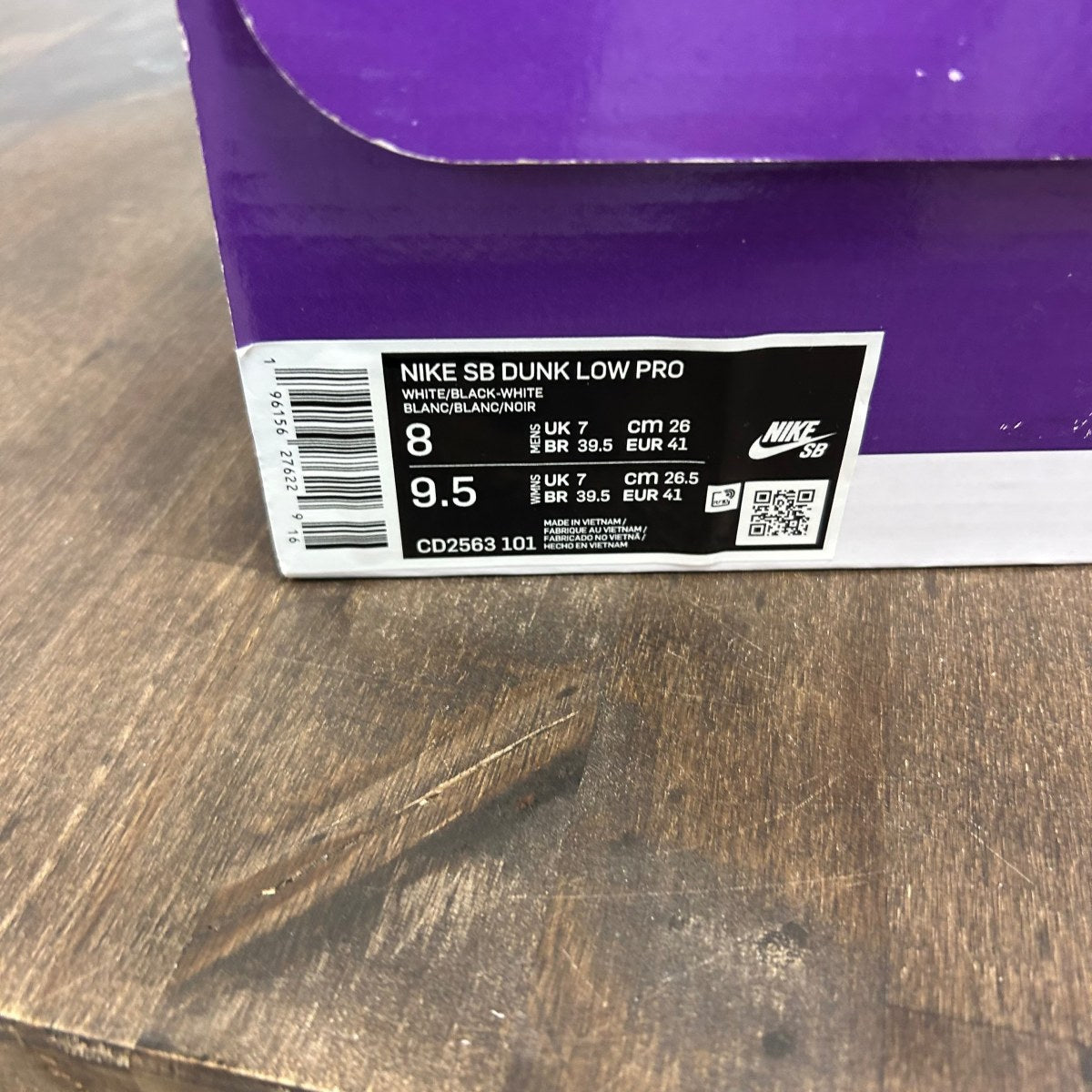 Nike SB Dunk Low Pro White Gum - Image 6