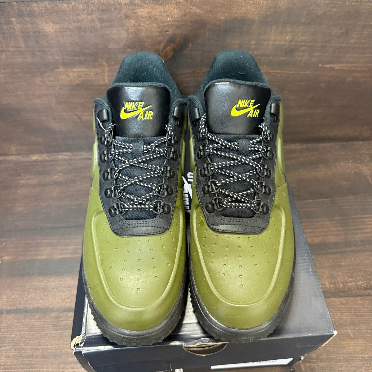 Nike Lunar Force 1 Duckboot Low Olive Canvas - Image 2