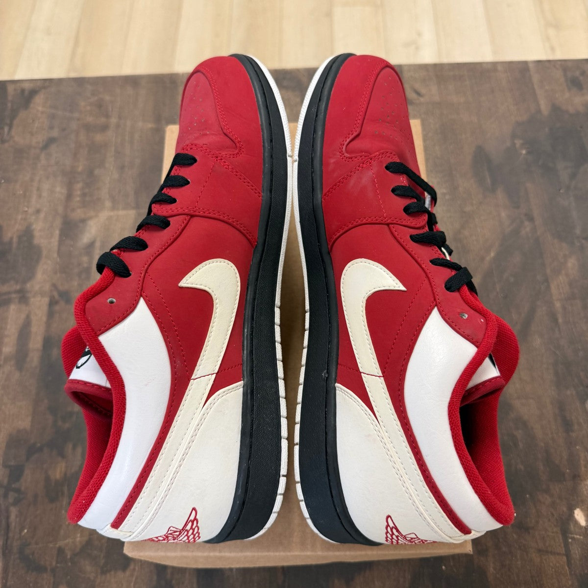 Jordan 1 Low Gym Red White Size 14 (Pre-Owned) - Image 4