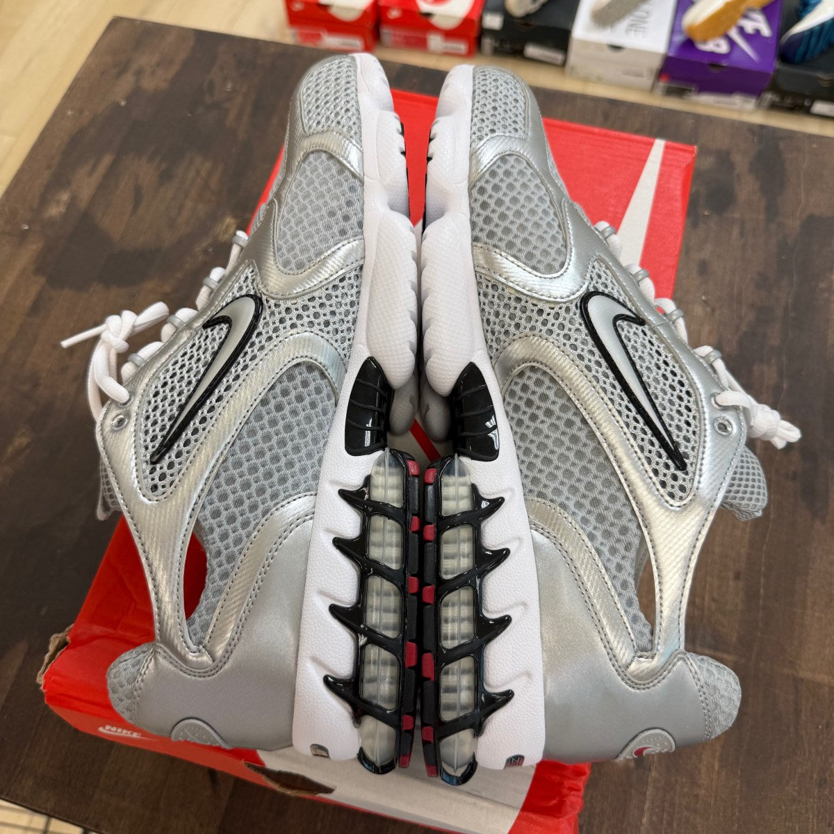 Nike Air Zoom Spiridon Cage 2 Metallic Silver - Image 4