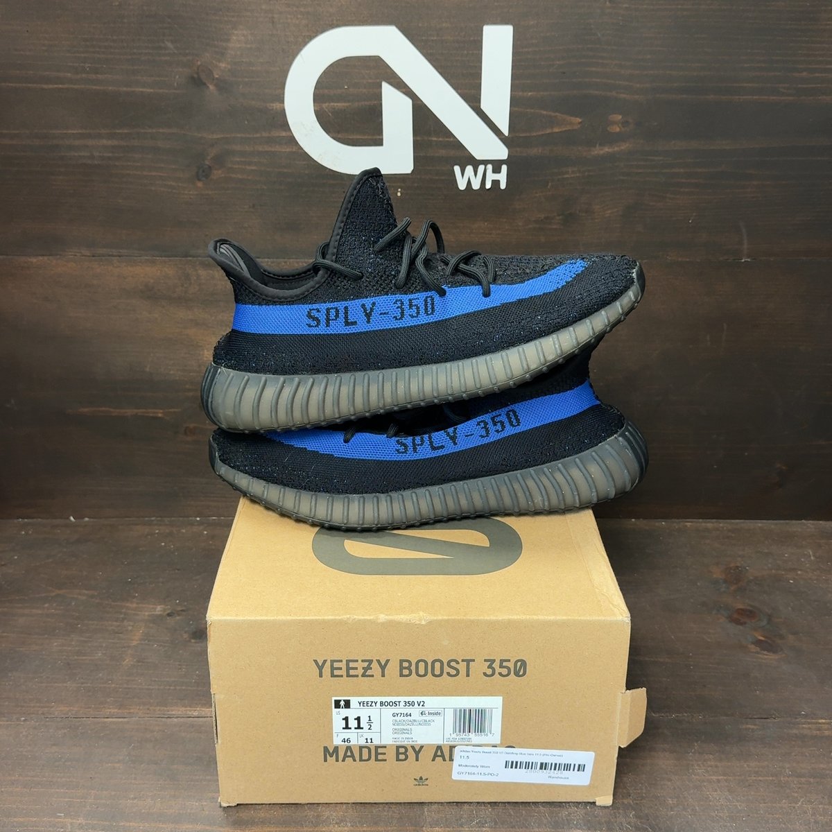 adidas Yeezy Boost 350 V2 Dazzling Blue Size 11.5 (Pre-Owned) - front
