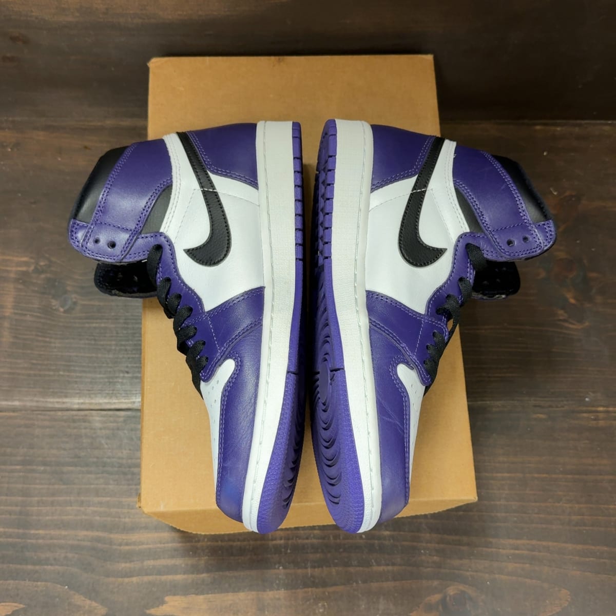 Jordan 1 Retro High Court Purple White Size 8.5 (Pre-Owned) - aux