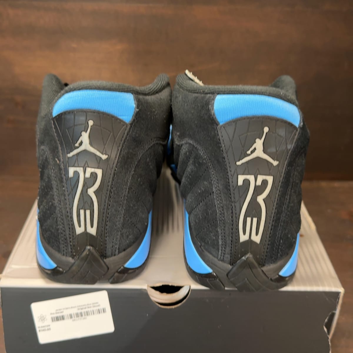 Jordan 14 Retro Black University Blue (2026) Size 10.5 (Pre-Owned) - aux