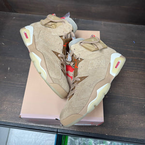 Jordan 6 Retro Travis Scott British Khaki Size 9 (Pre-Owned) - back