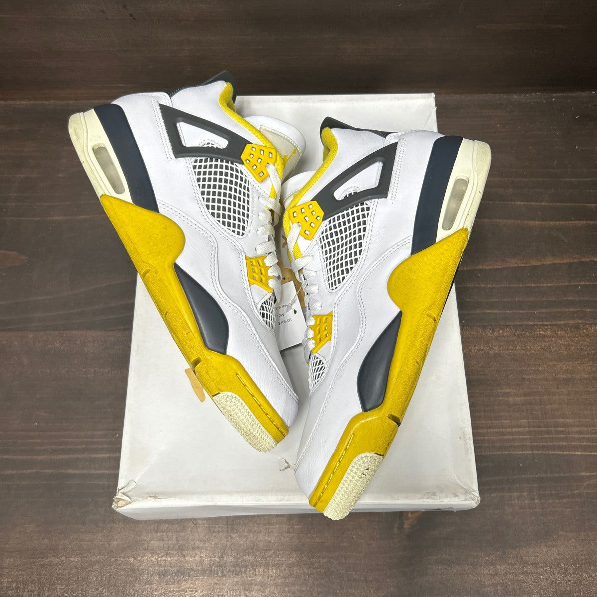 Jordan 4 Retro Vivid Sulfur (Women's) - Image 2