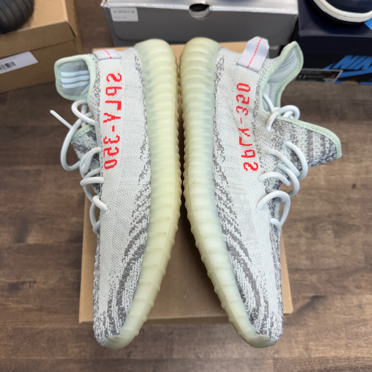 adidas Yeezy Boost 350 V2 Blue Tint Size 12 (Pre-Owned) - Image 5