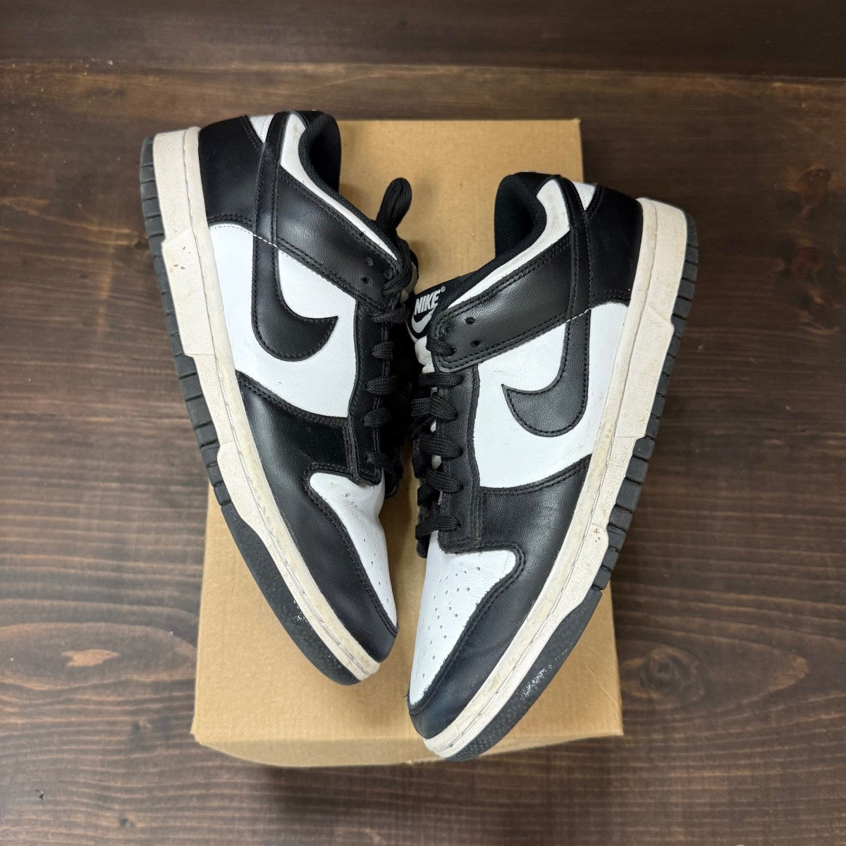 Nike Dunk Low Retro White Black Panda (Women's) Size 9.5W (Pre-Owned) - Image 2