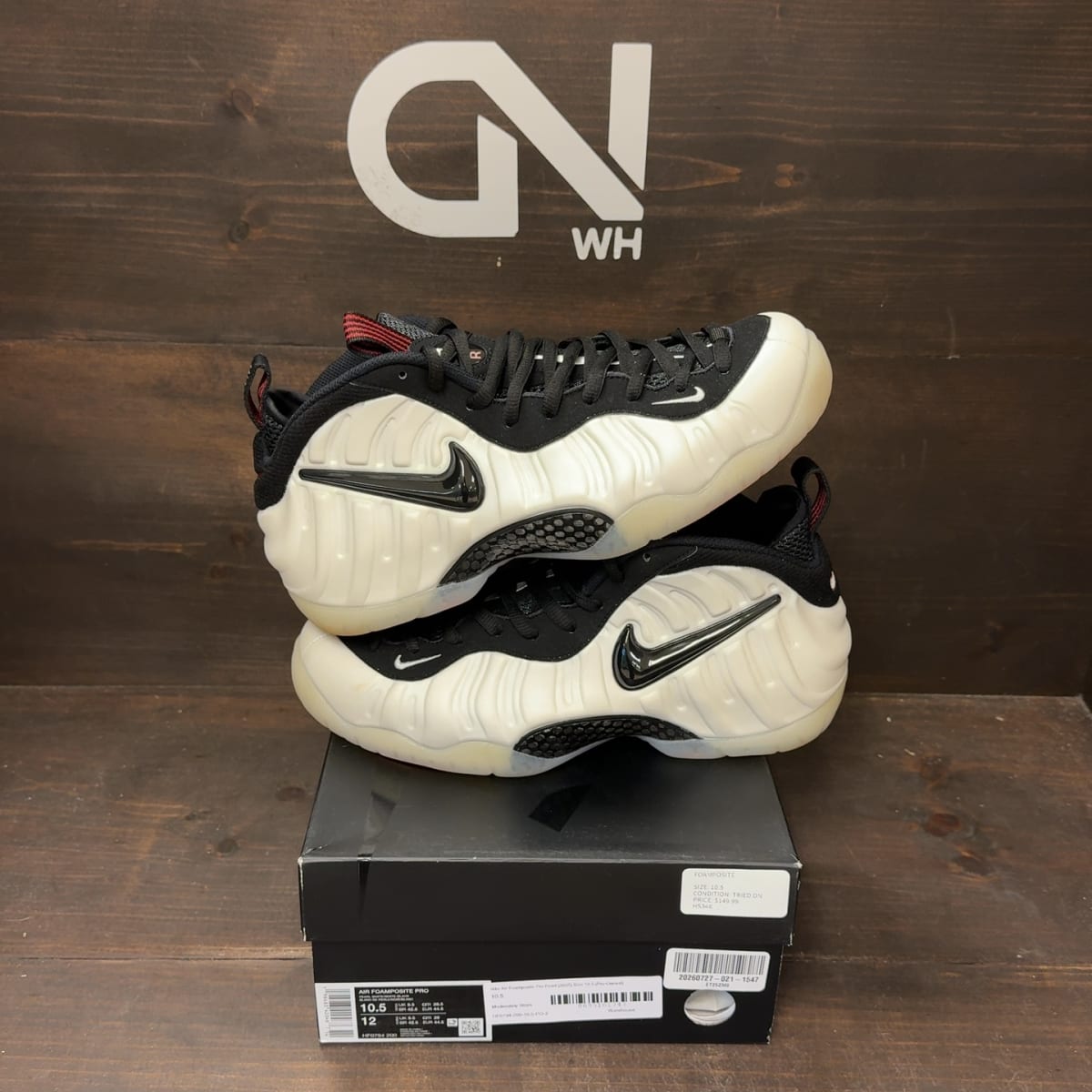 Nike Air Foamposite Pro Pearl (2025) Size 10.5 (Pre-Owned) - front