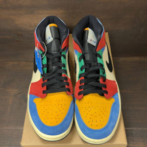 Jordan 1 Mid SE Fearless Blue the Great Size 9.5 (Pre-Owned) - tag
