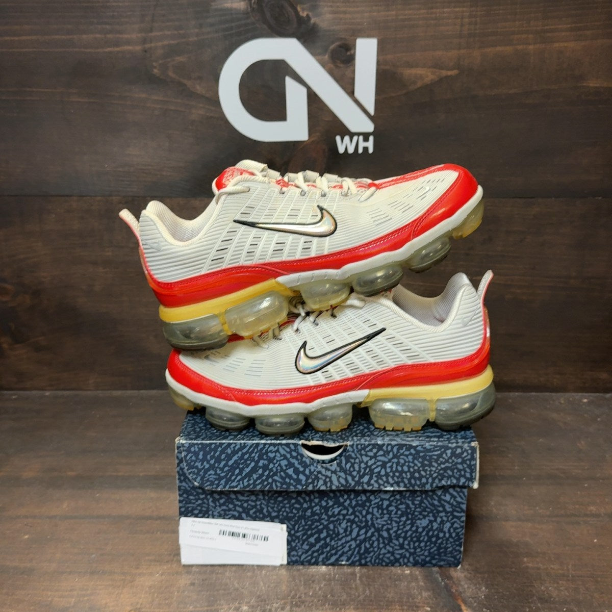 Nike Air VaporMax 360 OG Grey Red Size 11 (Pre-Owned) - Image 1