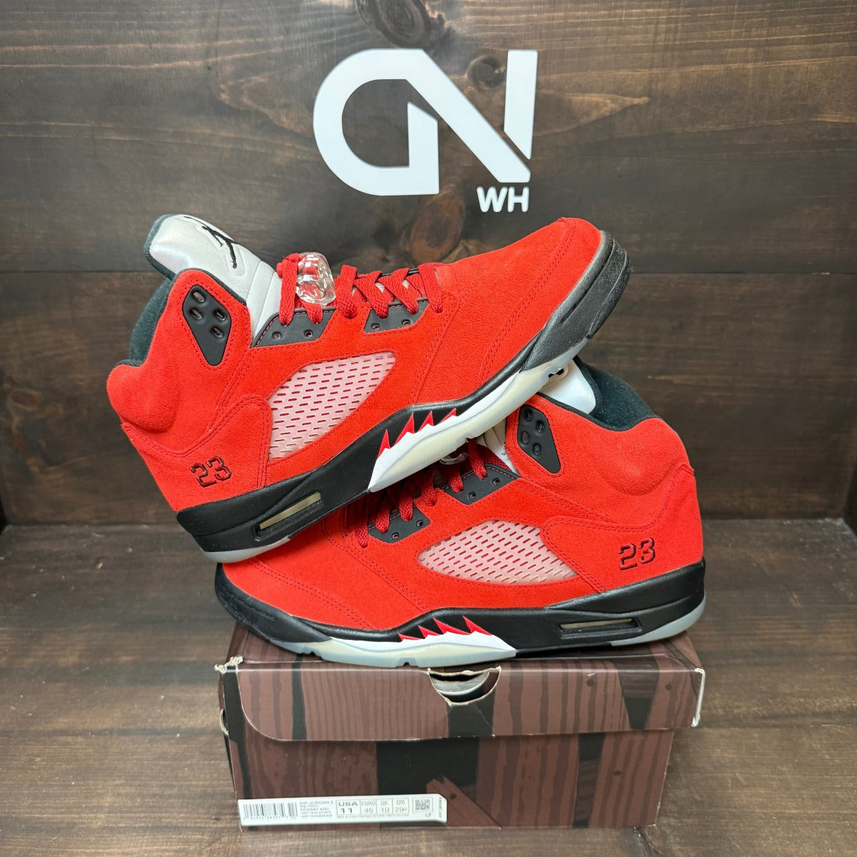 Jordan 5 Retro Raging Bull Red (2021) - Image 1