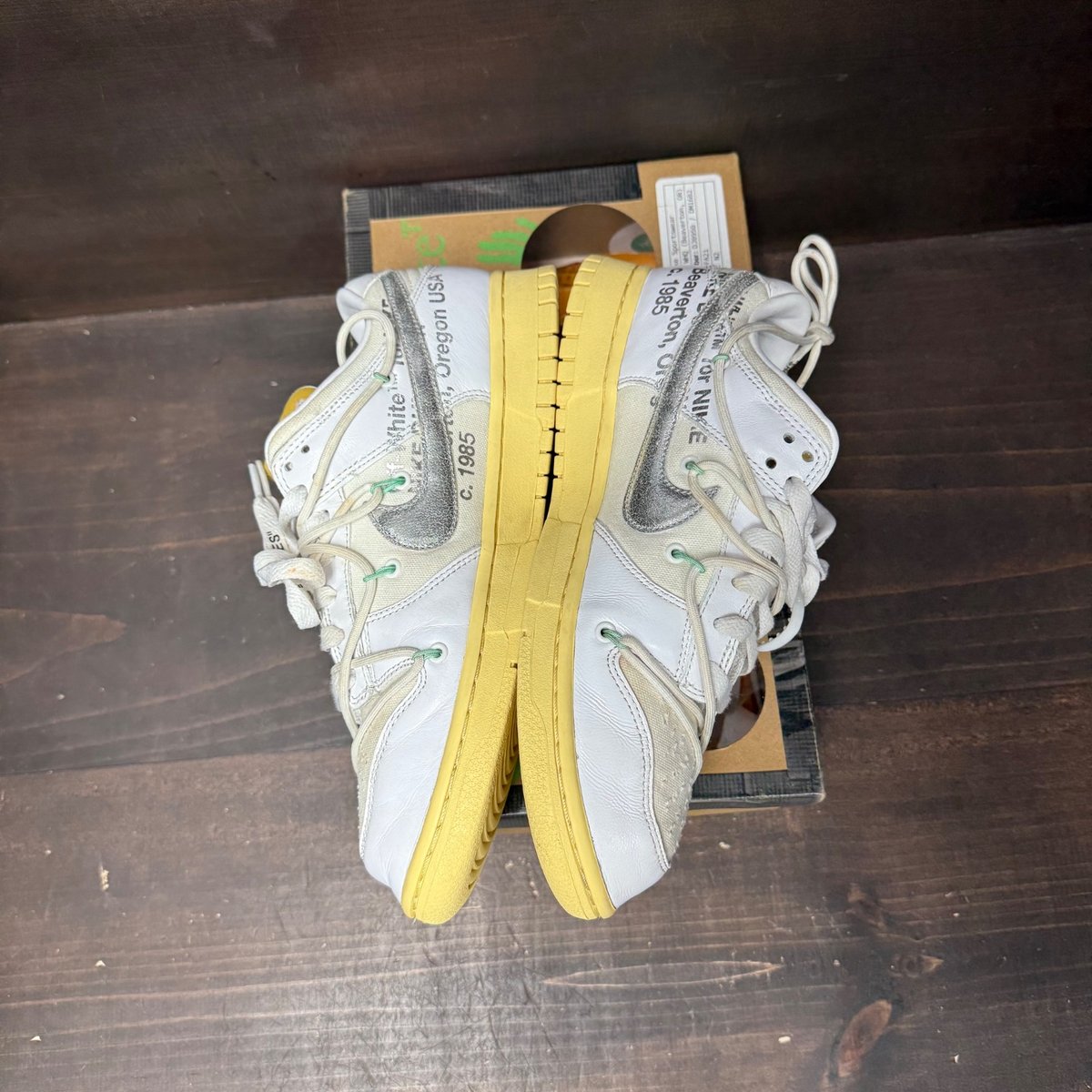 Nike Dunk Low Off-White Lot 1 Size 9 (Pre-Owned) - side