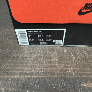 Nike Air DT Max '96 Black White (2024) Size 7 (Pre-Owned) - aux