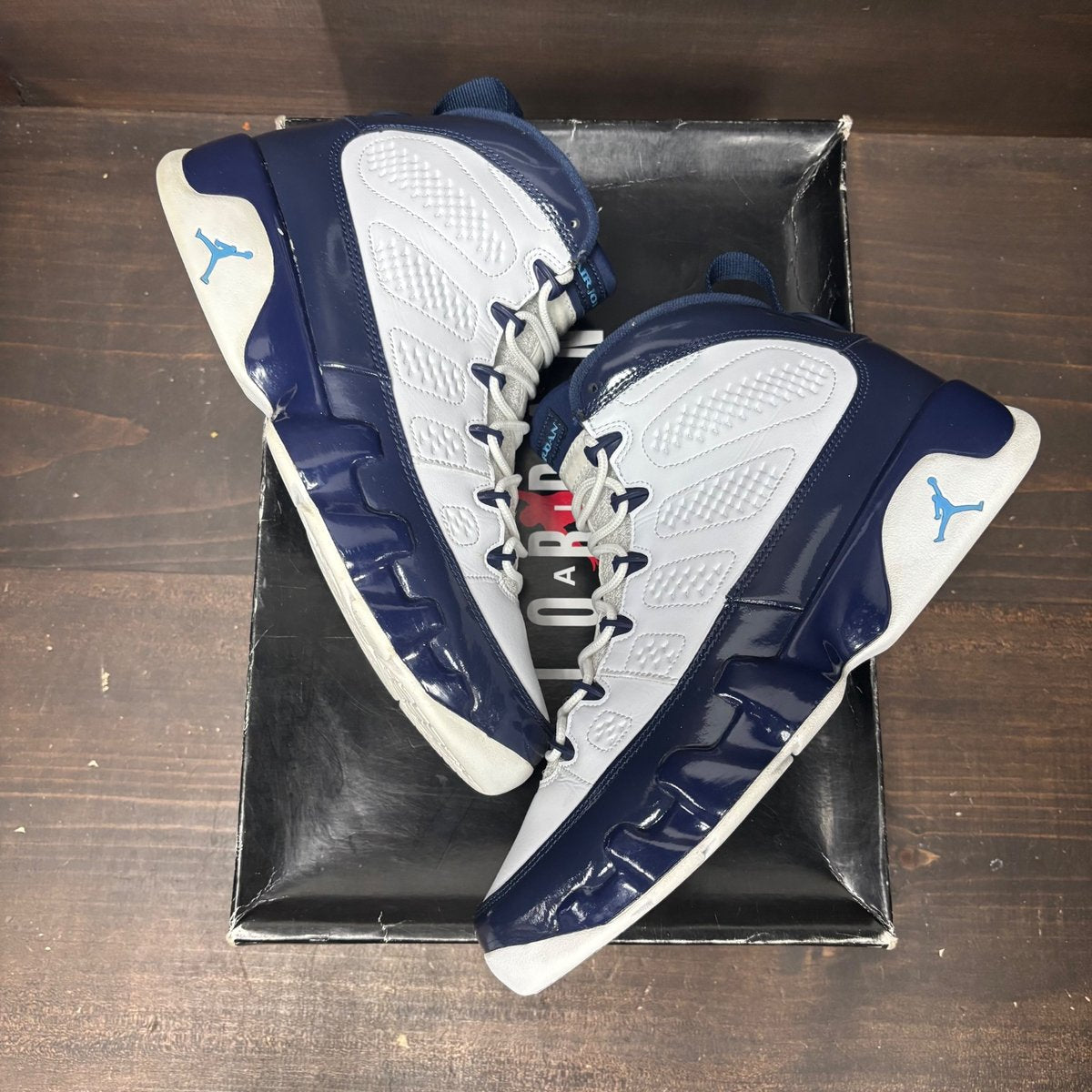 Jordan 9 Retro Pearl Blue Size 9.5 (Pre-Owned) - back
