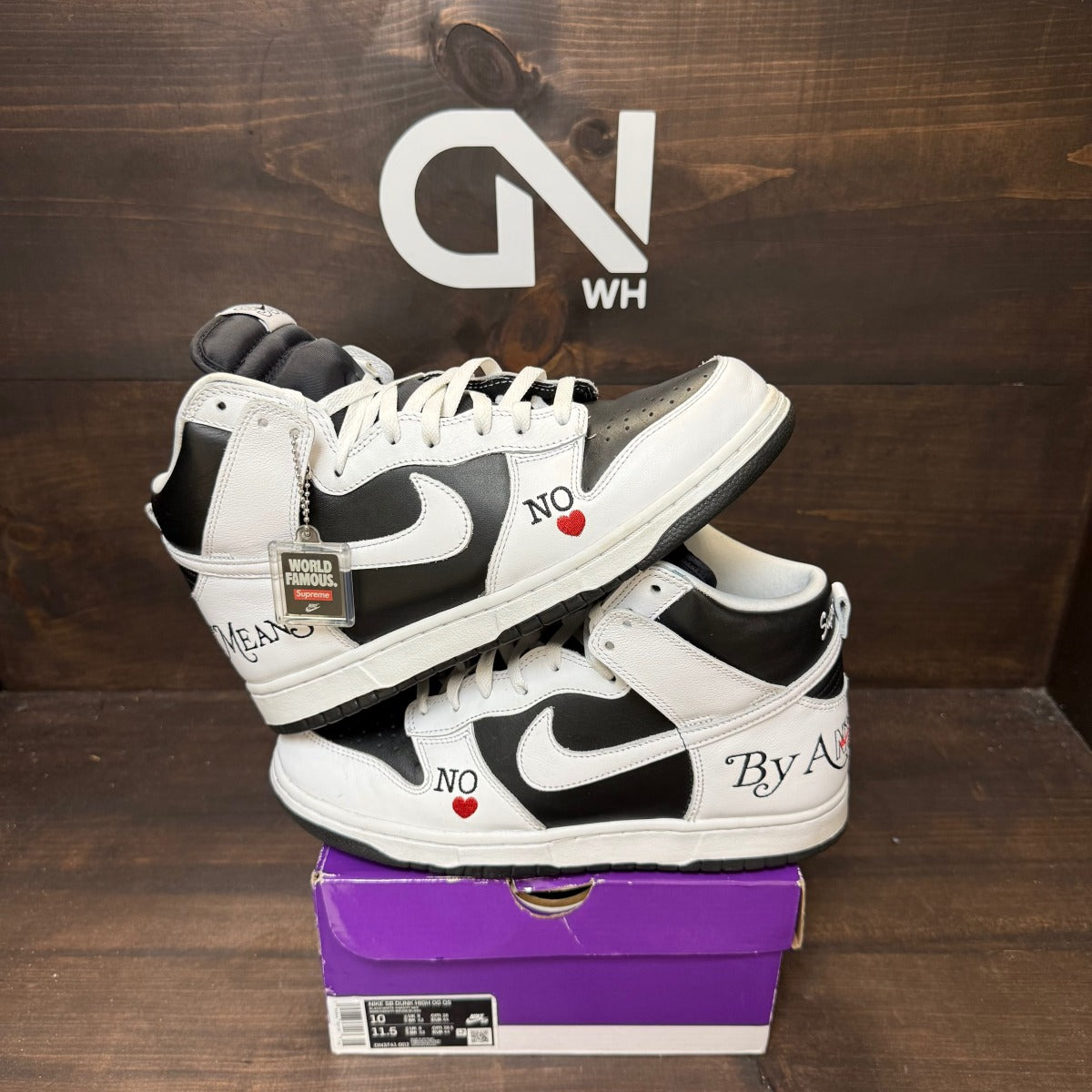 Nike SB Dunk High Supreme By Any Means Black - Image 1