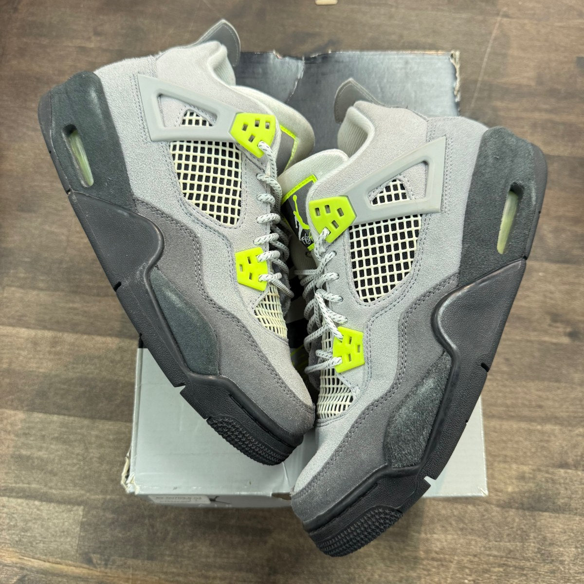 Jordan 4 Retro SE 95 Neon (GS) - Image 1