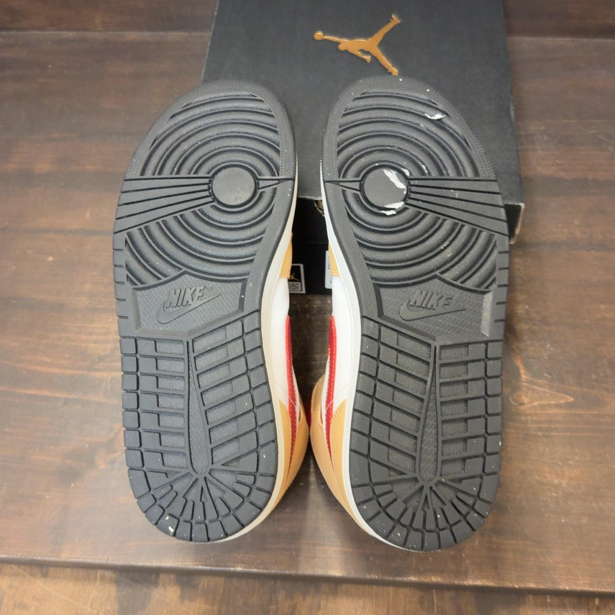 Jordan 1 Mid Light Curry Cardinal - Image 7