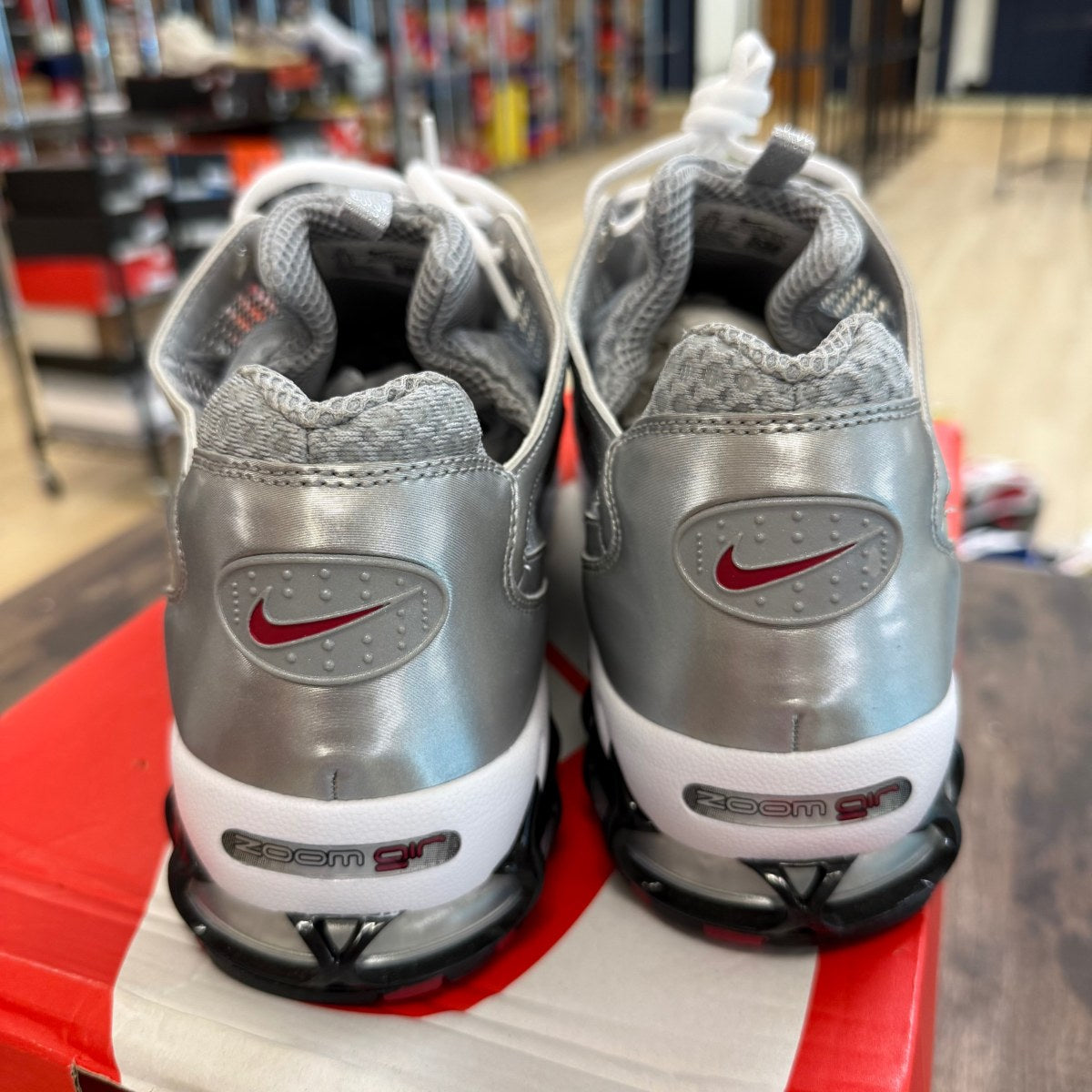 Nike Air Zoom Spiridon Cage 2 Metallic Silver - Image 3