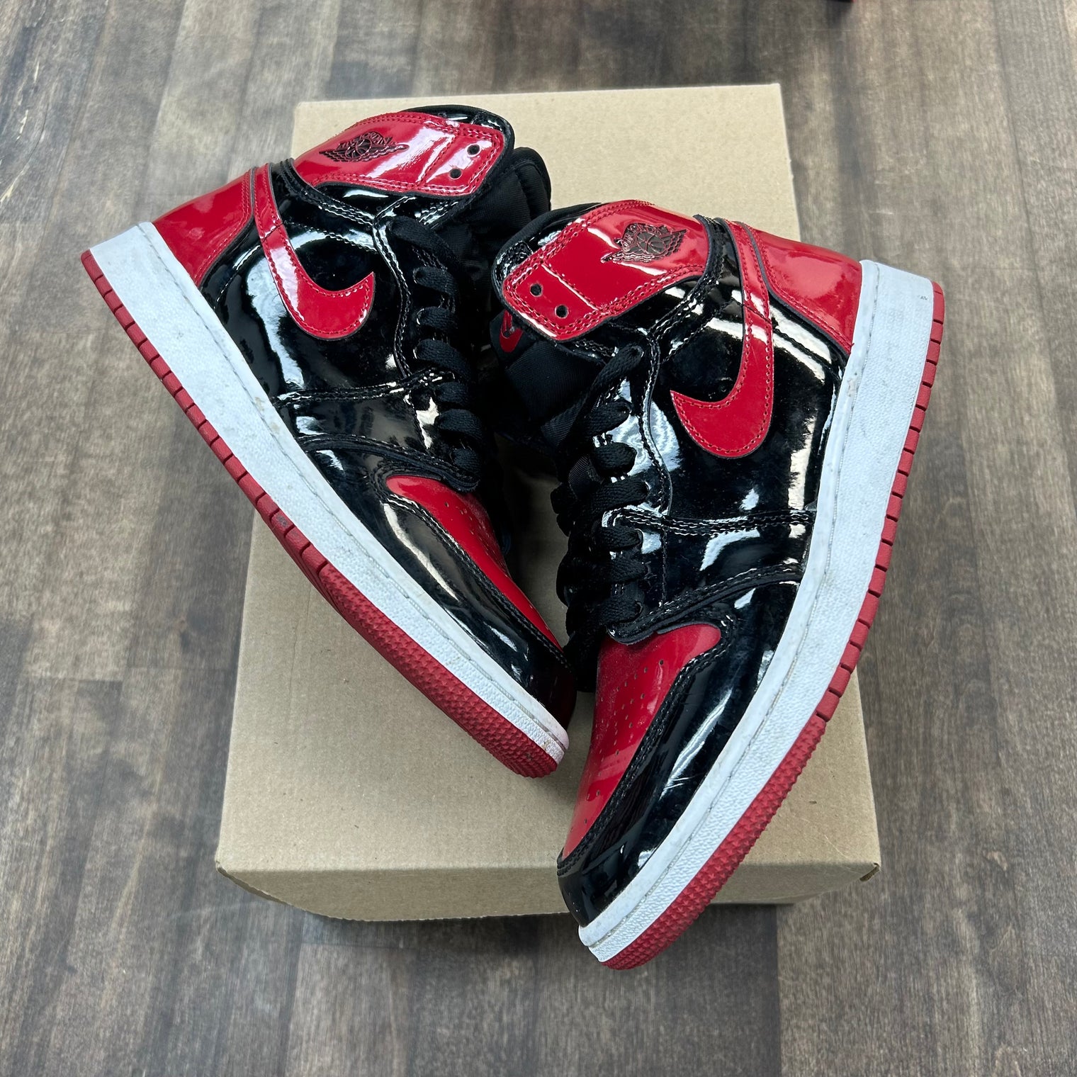 Patent Bred Jordan 1 High (GS) (USED, No Box)
