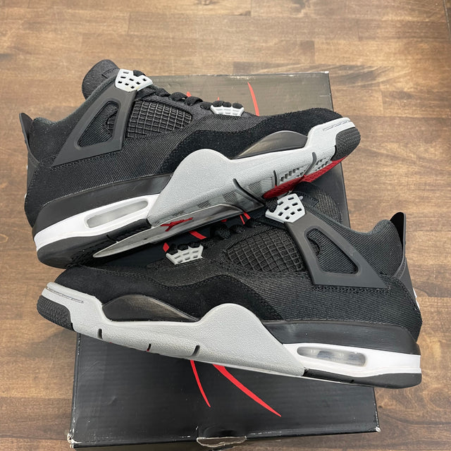 Black Canvas Jordan 4 (USED)