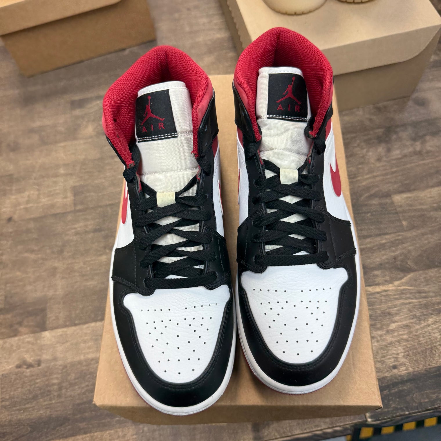 Gym Red Black White Jordan 1 Mid (USED, No Box)