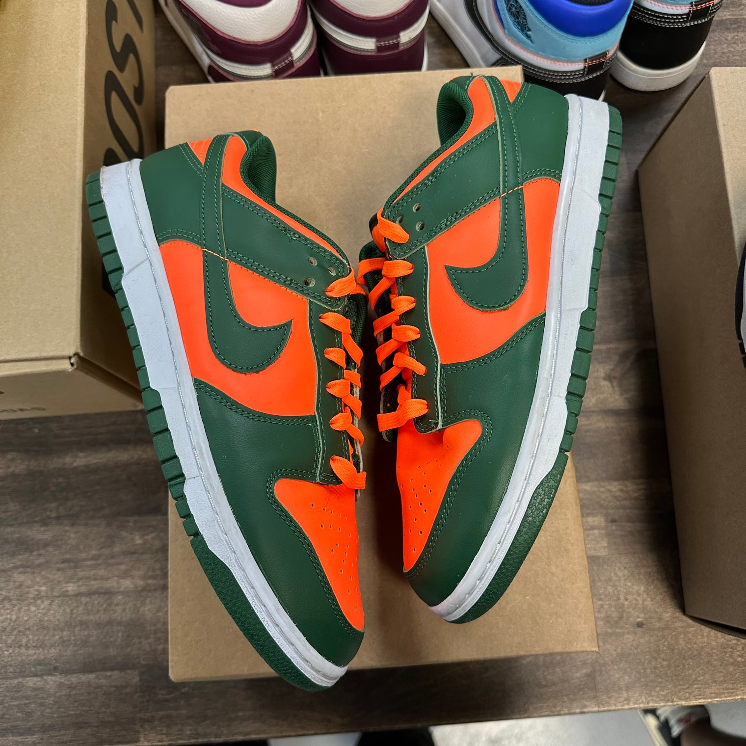 Miami Hurricanes Dunk Low (USED, No Box)