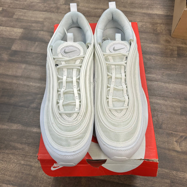 Triple White Wolf Grey Nike Air Max 97 (USED)