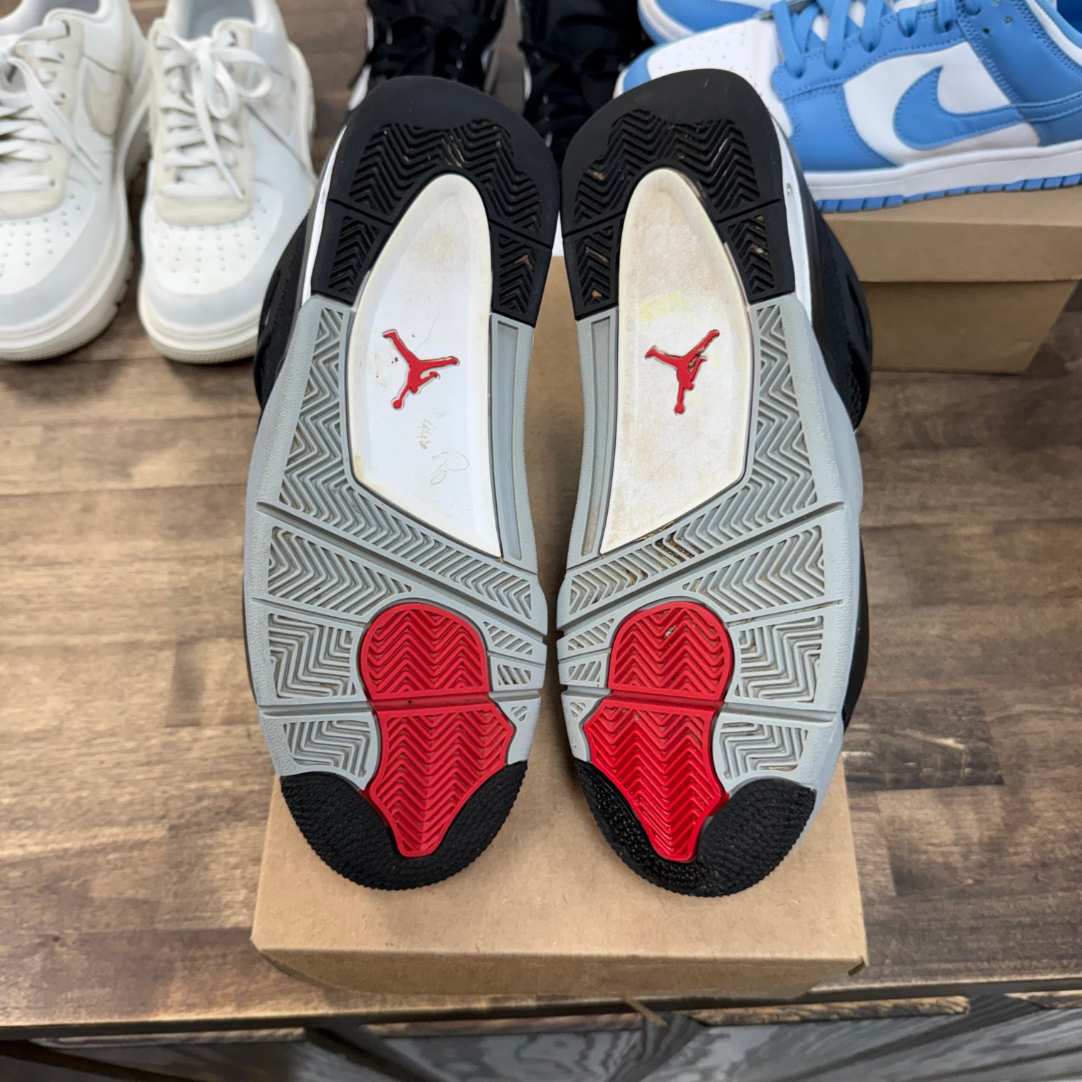 Black Canvas Jordan 4 Retro (USED, No Box)