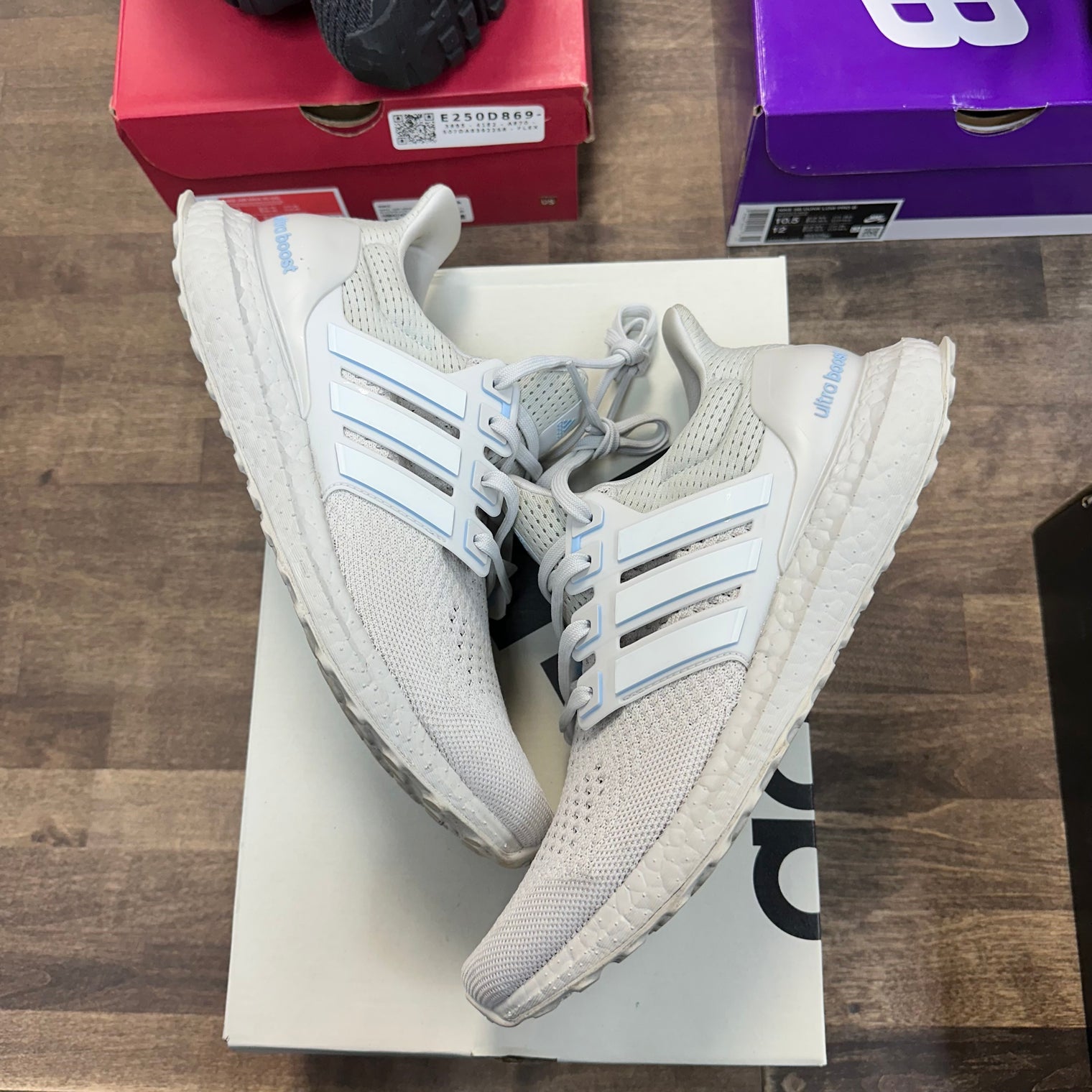 Grey One Cloud White Glow Blue adidas Ultra Boost 1.0 (USED)