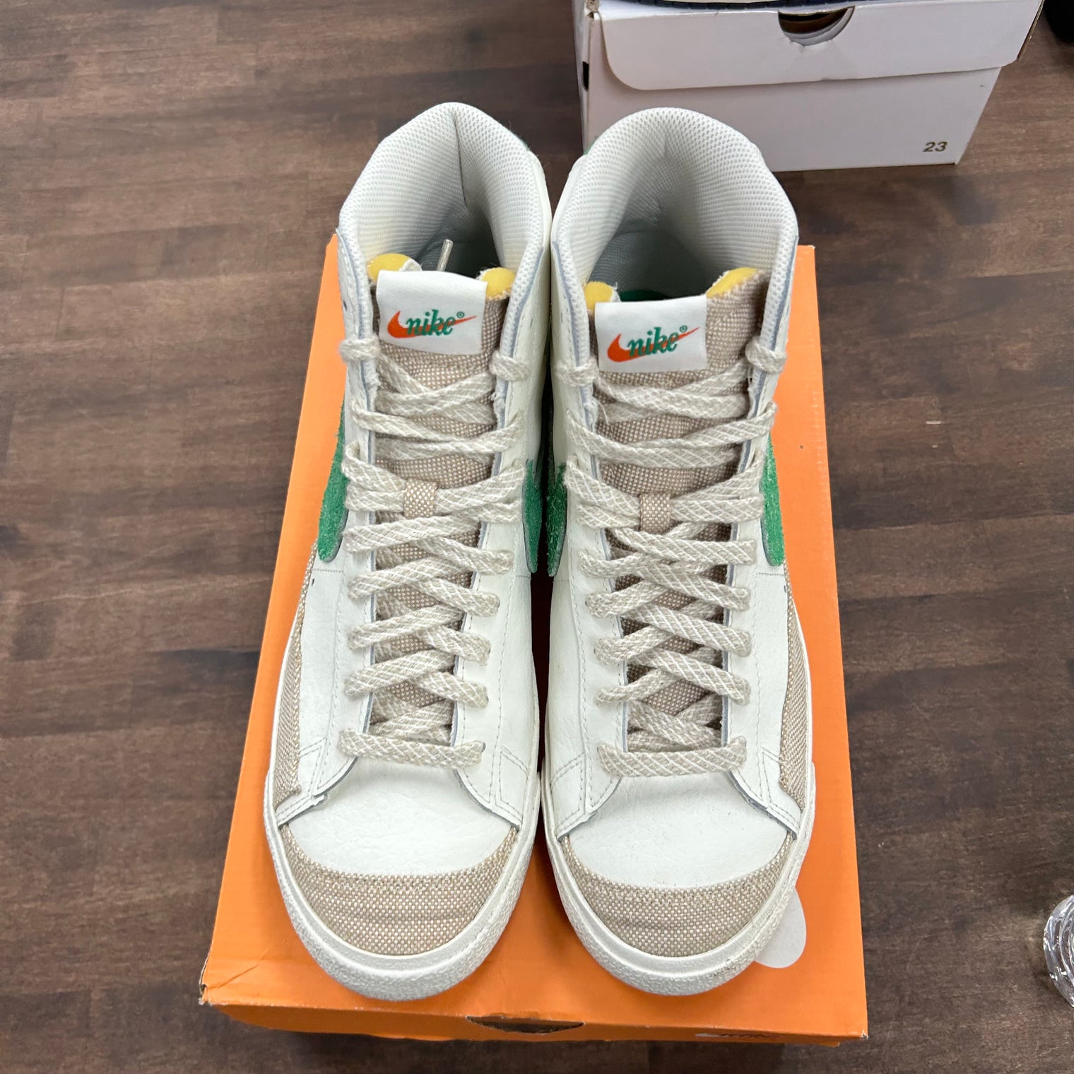 Sail Stadium Green Nike Blazer Mid 77 Vintage (USED)