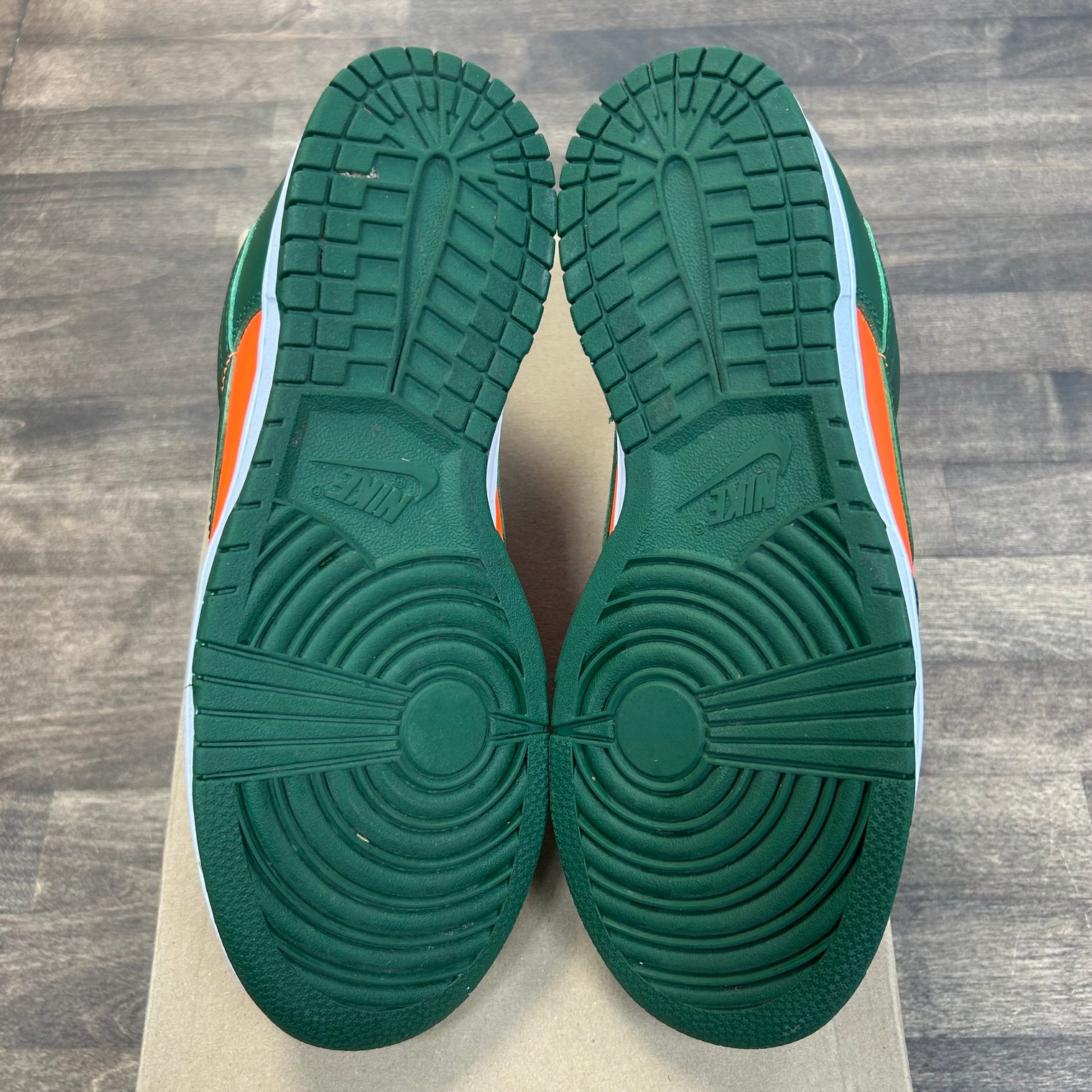 Miami Hurricanes Dunk Low (USED, No Box)