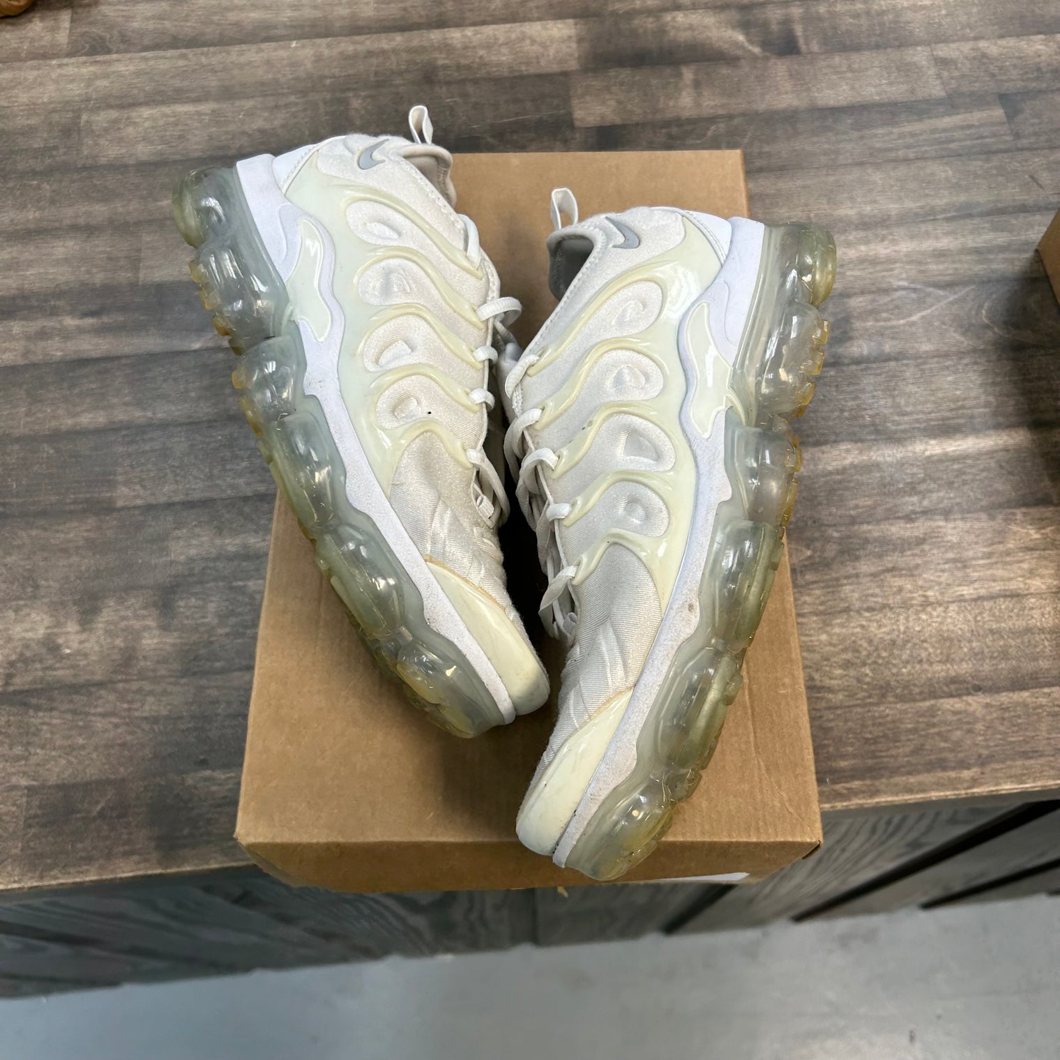 Nike Air VaporMax Plus White (USED, No Box)
