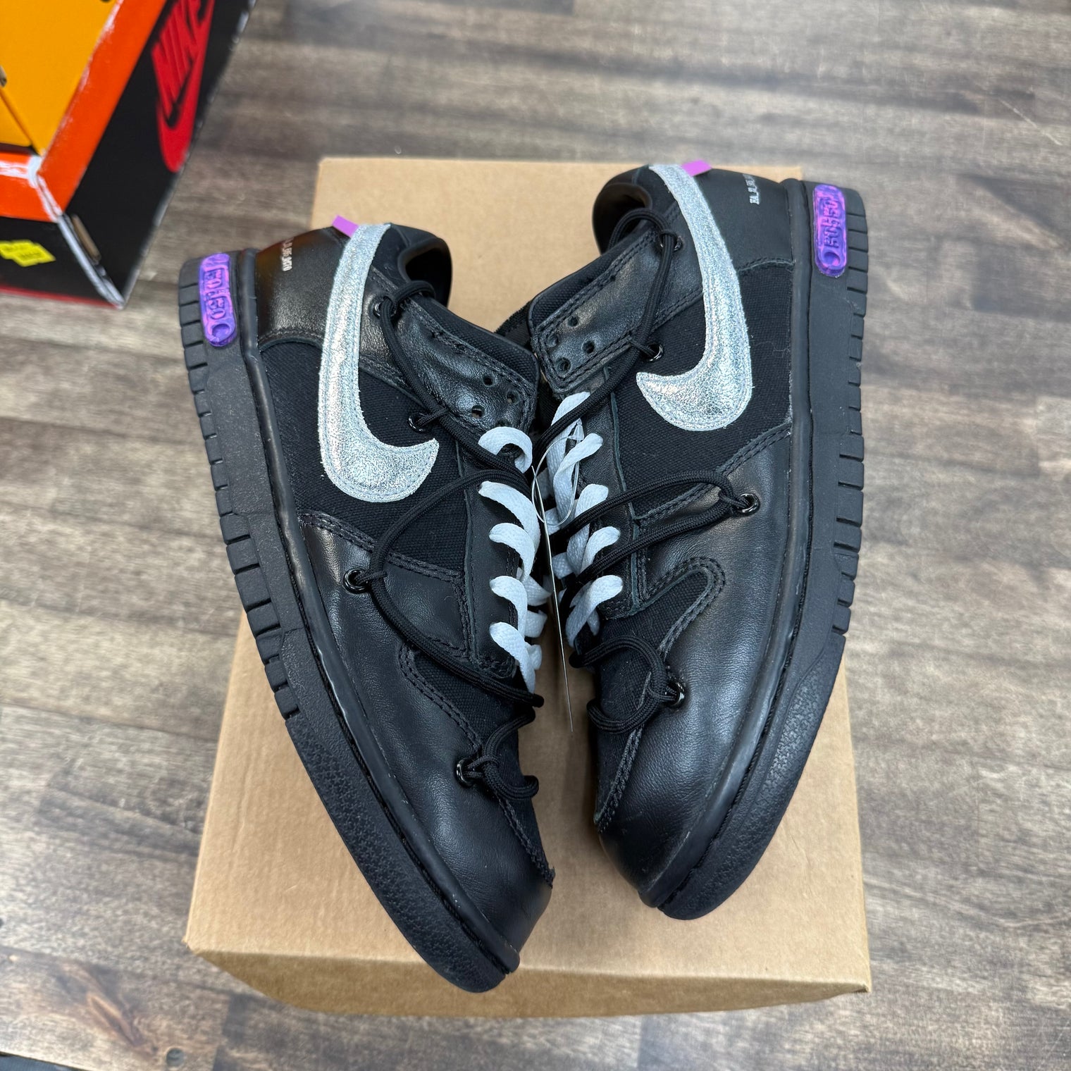 Lot 50 of 50 Off-White Nike Dunk Low (USED, No Box)