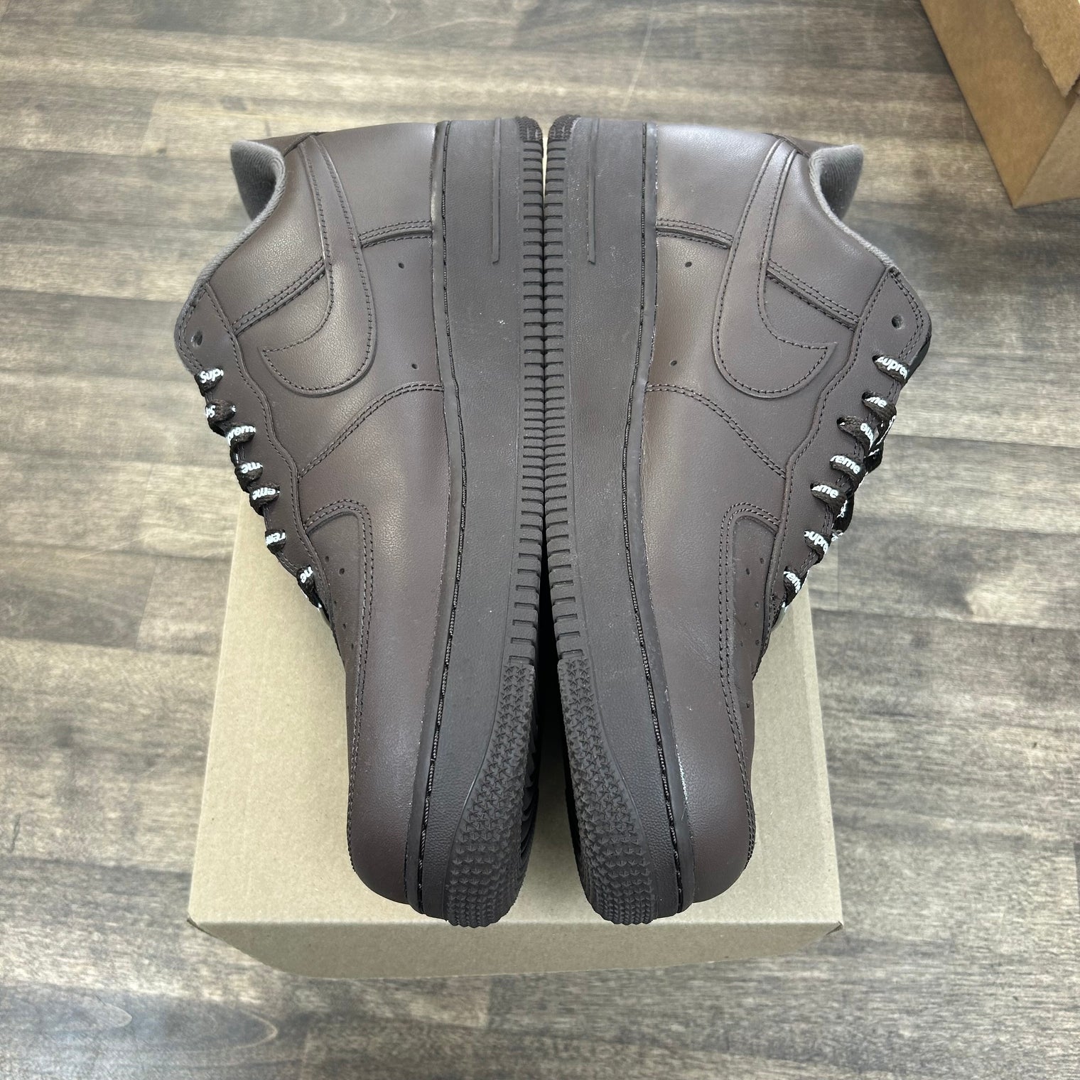 Baroque Brown Supreme Air Force 1 Low (USED, No Box)