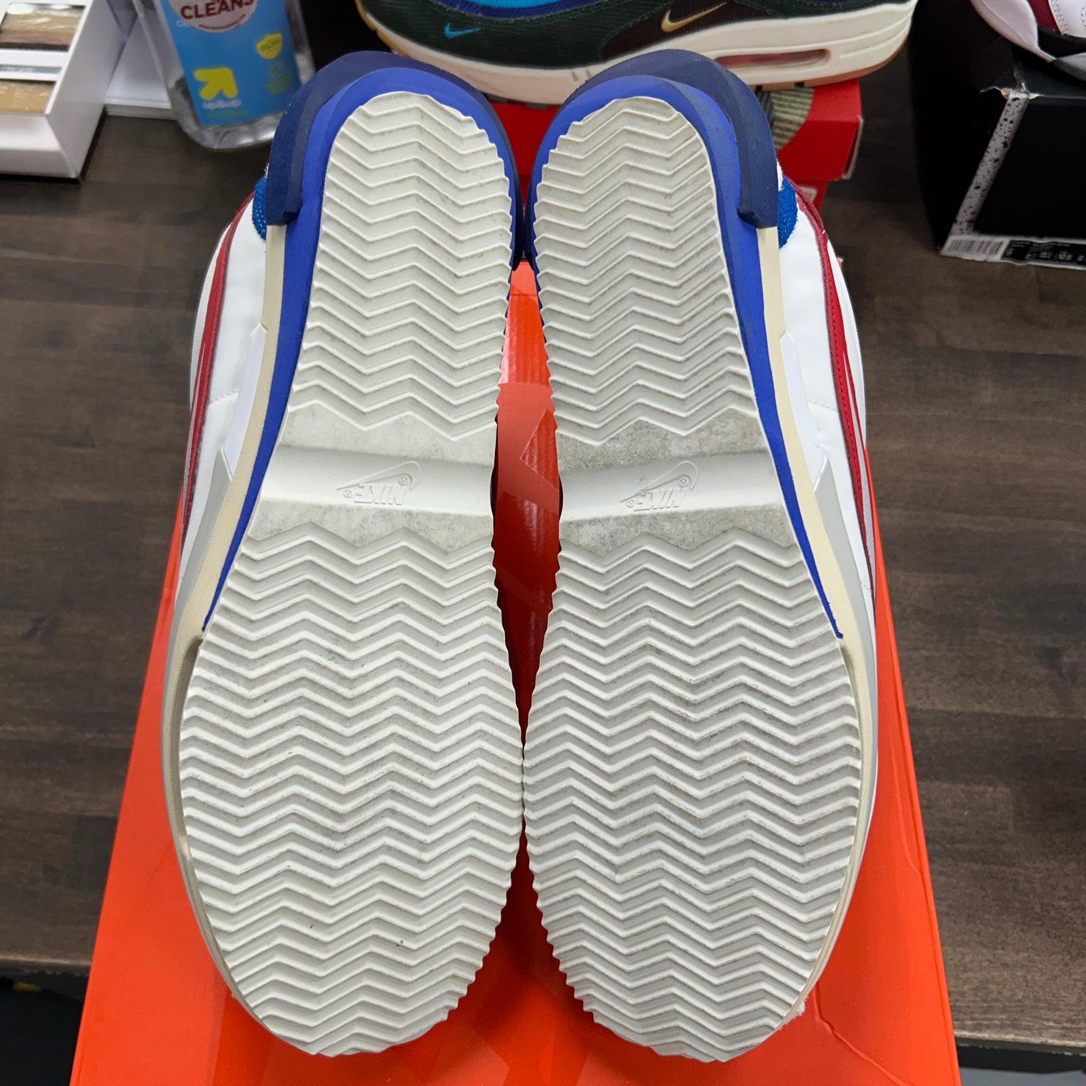 Sacai White University Red Blue Nike Zoom Cortez (USED)