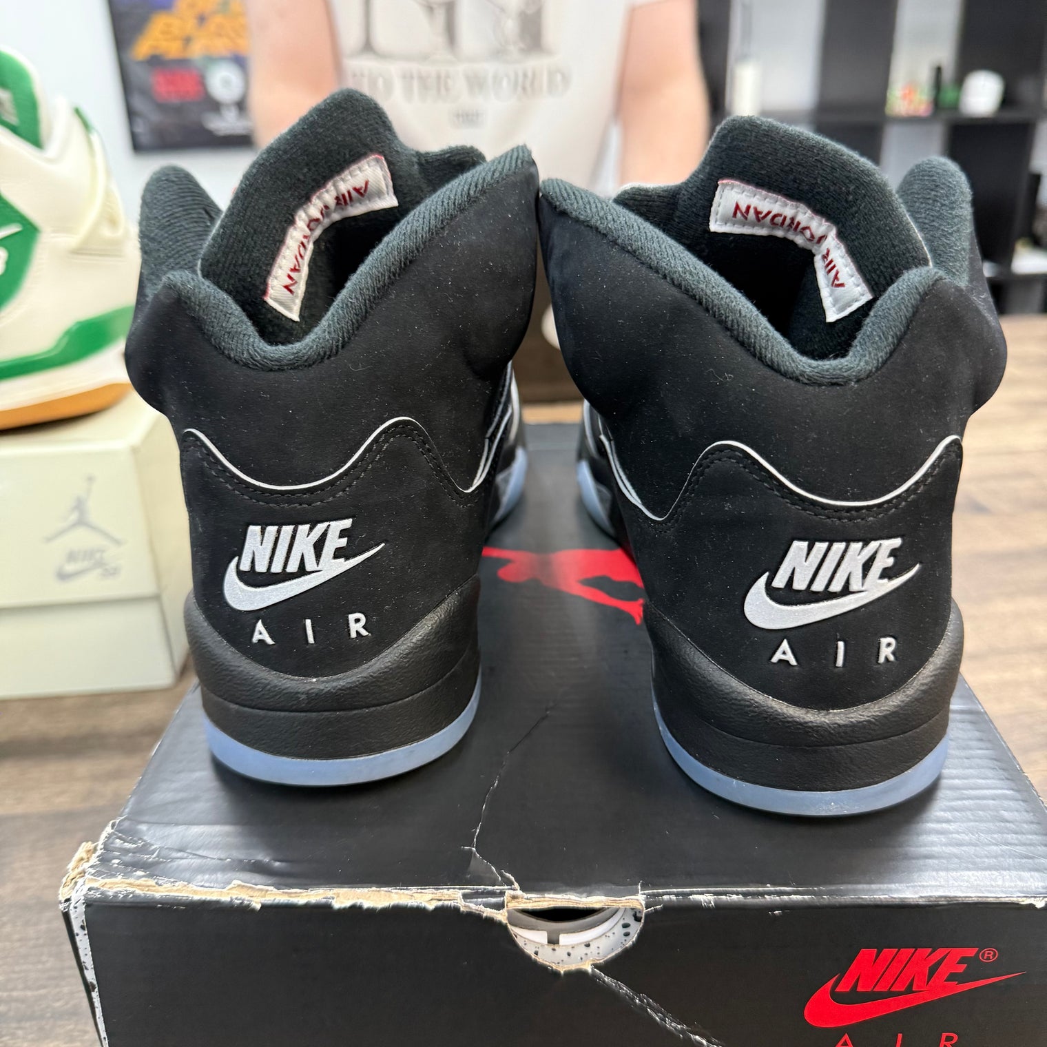 Black Metallic Jordan 5 2025 (GS) (Used)