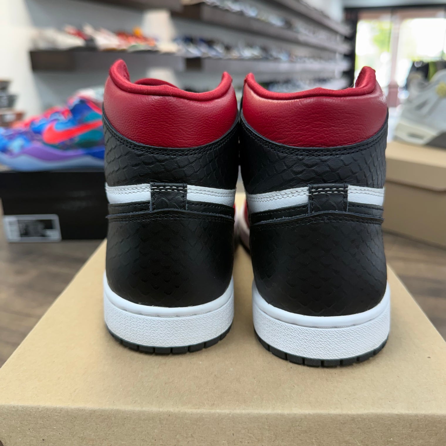 (W) Satin Snakeskin Jordan 1 High (Used, No Box)