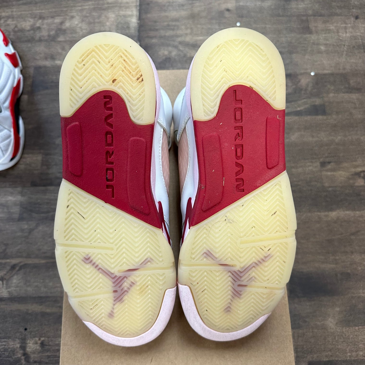 (W) White Pink Red Jordan 5 Retro (USED, No Box)