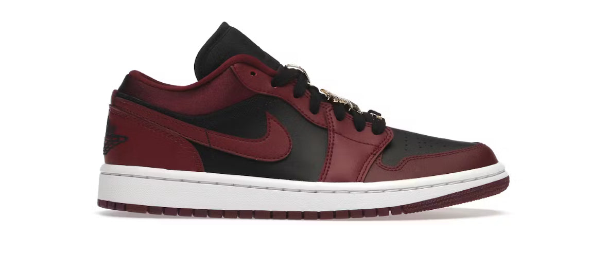 Dark Beetroot Black Jordan 1 Low (W)