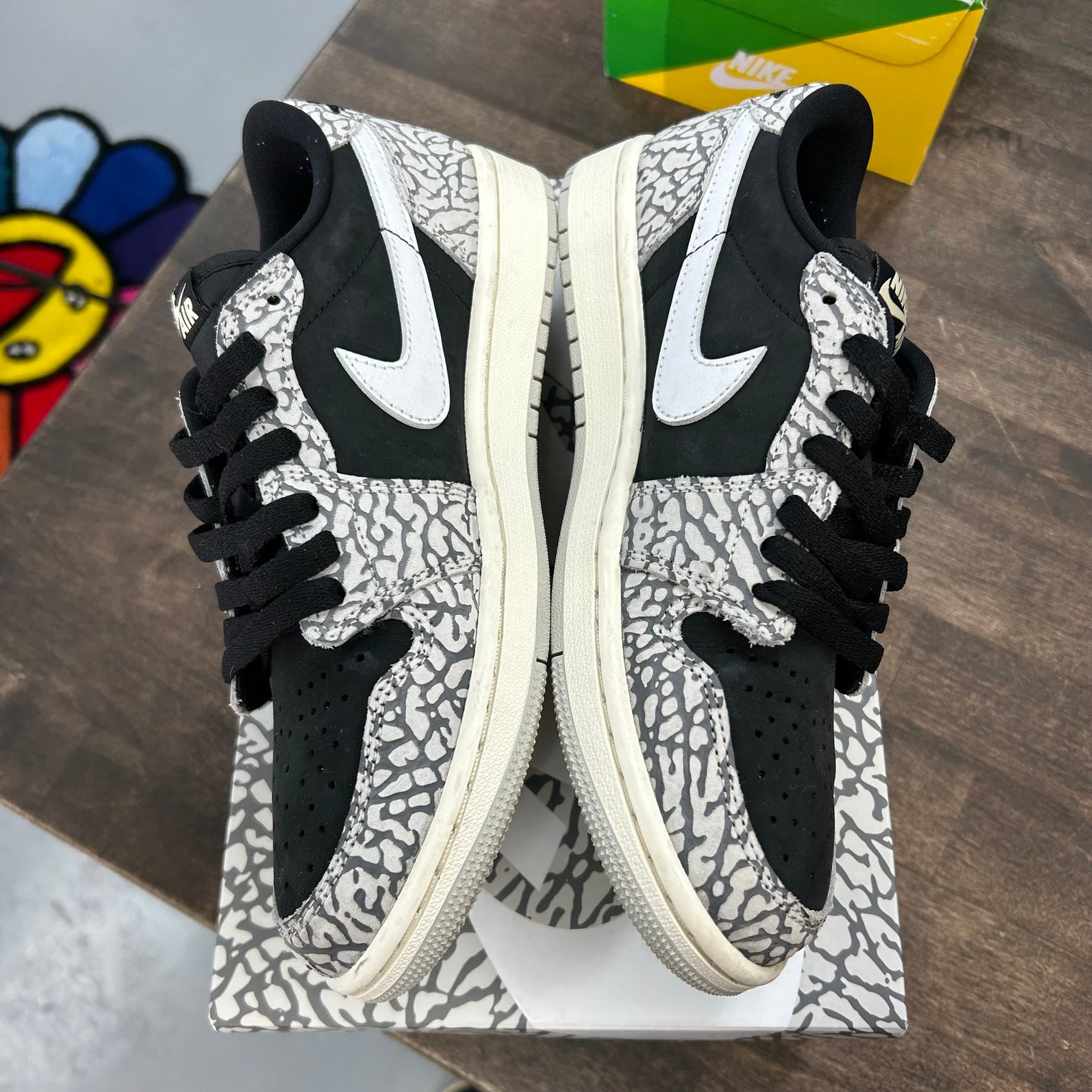 Black Cement Jordan 1 Low OG (USED)