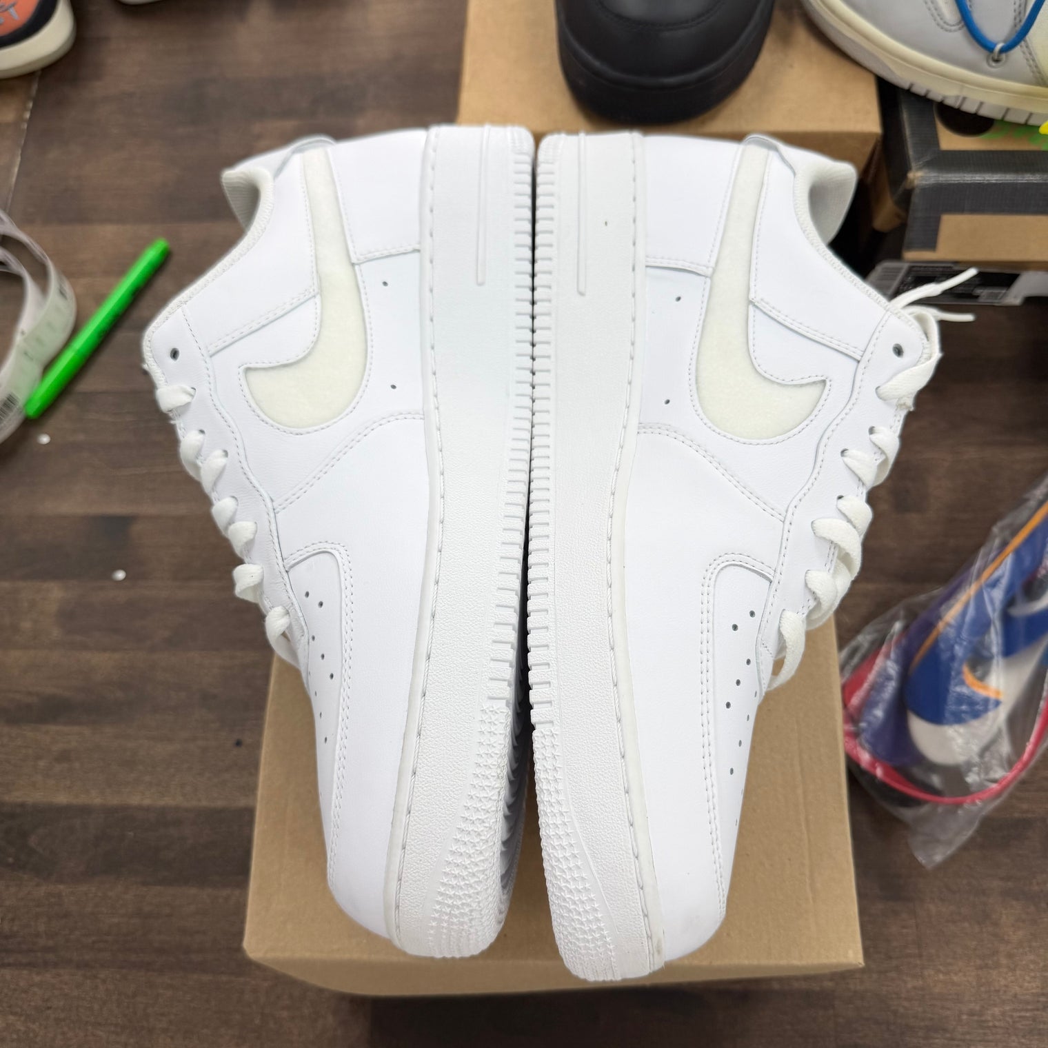 Swoosh Pack White Nike Air Force 1 Low (USED, No Box)