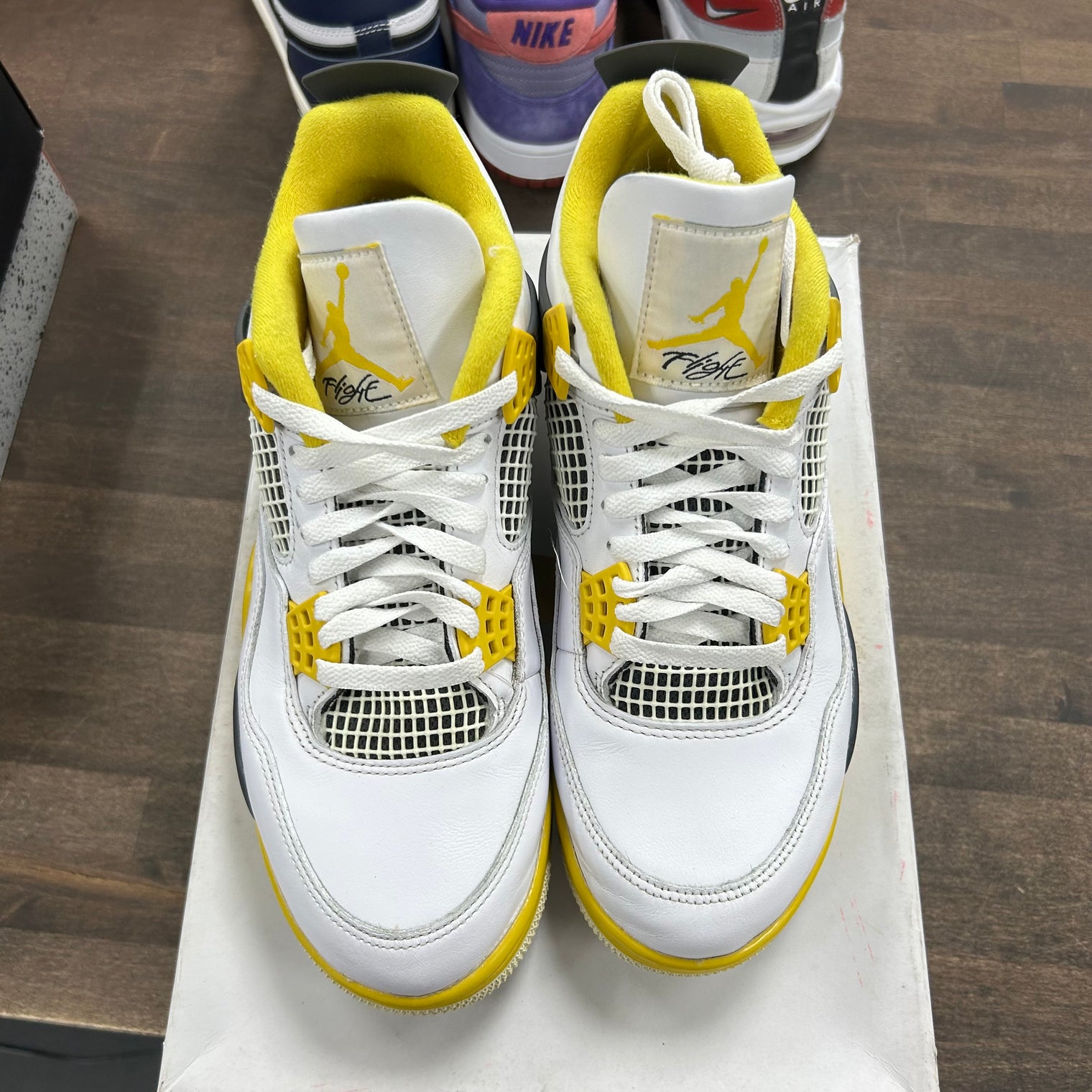 Vivid Sulfur Jordan 4 Retro (Women's) (USED)