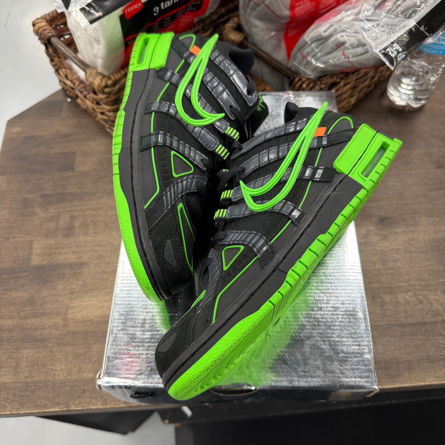 Green Strike Off-White Rubber Dunk Low (USED)