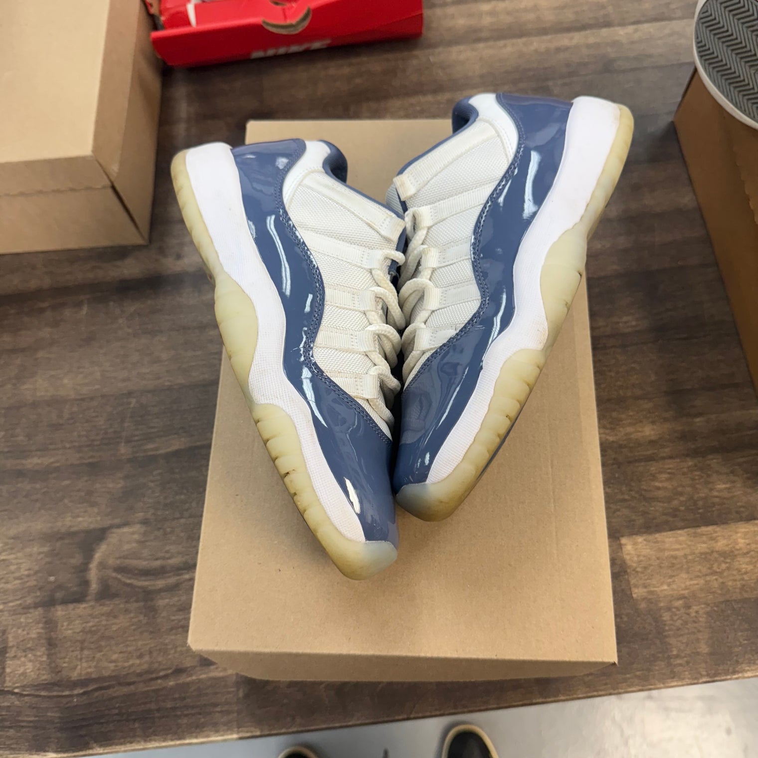 Diffused Blue Jordan 11 Retro (GS) (USED,No Box)